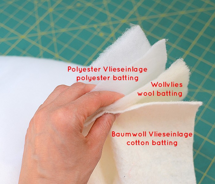 Vlies Baumwolle Polyester Watte Batting Stoff Interlining Füllstoff  Patchwork Quilten Handwerk DIY Projekte Futter Nadel Filz