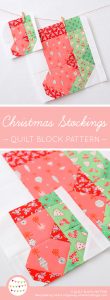 Christmas Stockings Quilt Block Pattern - Christmas Quilt Pattern