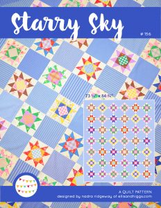 Starry Sky quilt pattern - Star Quilt Pattern